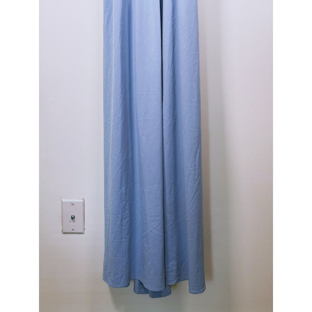 Halara Breezeful A-Line Sleeveless Maxi Dress L Blue Cross Back Casual Travel - Picture 8 of 11